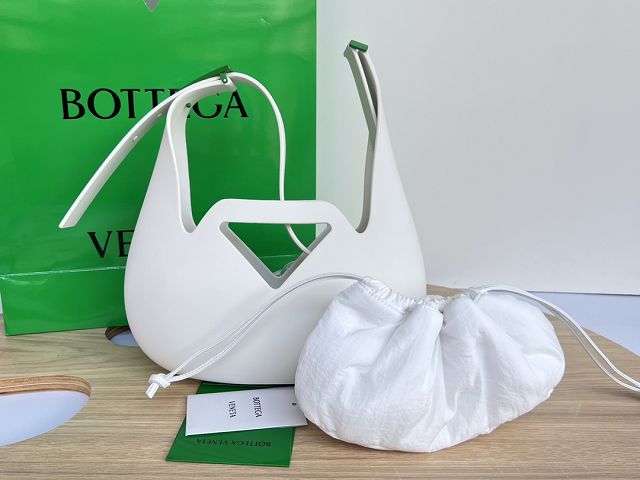 BV original rubber hobo bag 696920 white