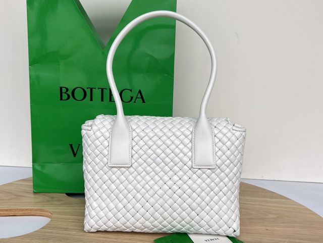 BV original lambskin patti top handle bag 717755 white