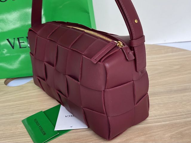 BV original lambskin brick cassette bag 709360 barolo