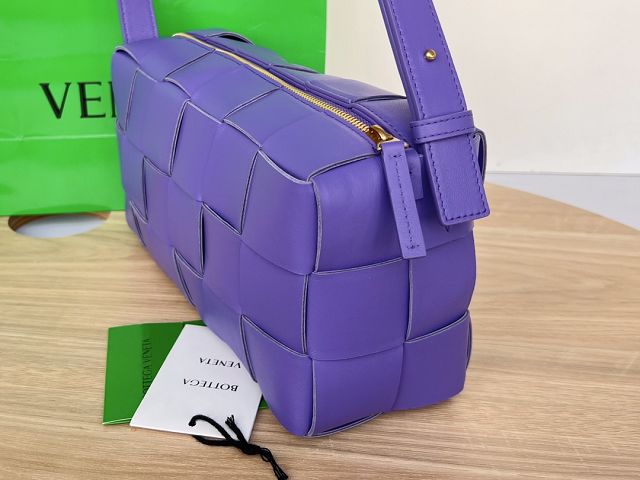 BV original lambskin brick cassette bag 709360 purple