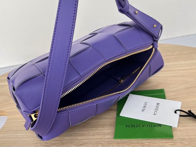 BV original lambskin brick cassette bag 709360 purple