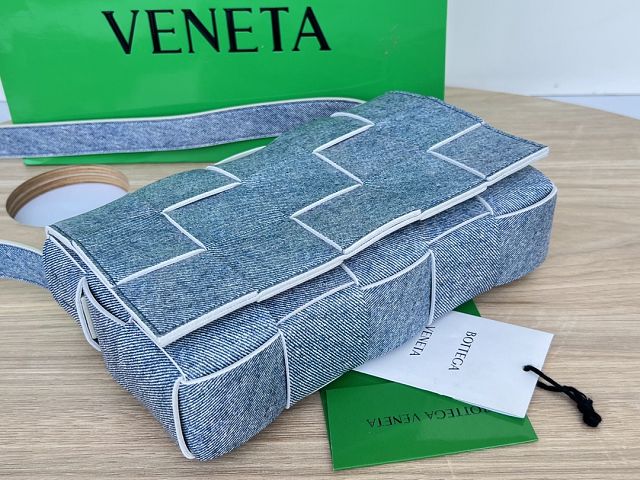 BV original lambskin cassette crossbody bag 578004 denim blue