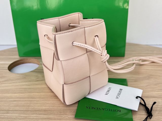 BV original lambskin cassette small bucket bag 680217 melon washed	