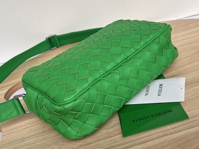 BV original lambskin small camera bag 710048 green