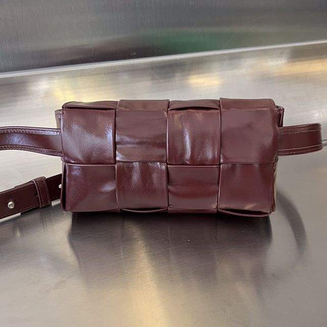 BV original calfskin cassette belt bag 651053 barolo