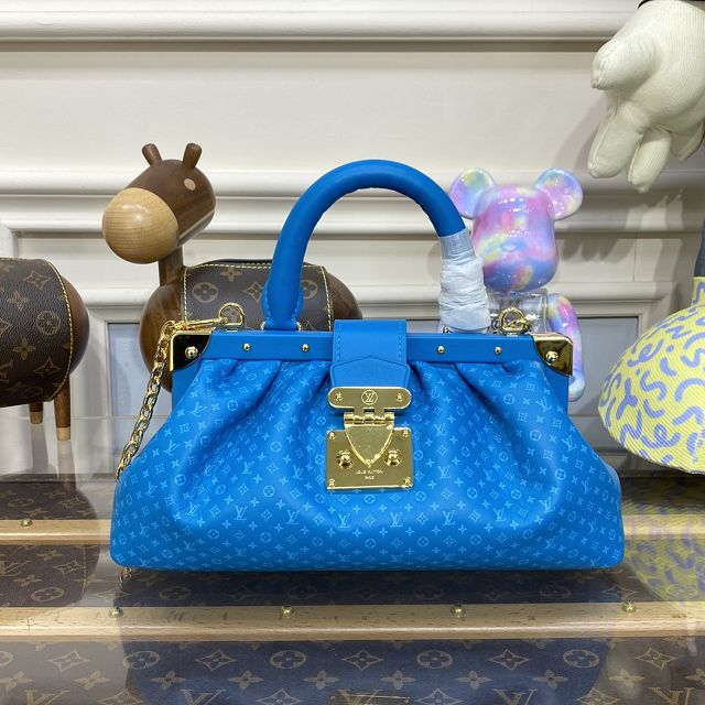 2023 Louis vuitton original calfskin clutch M22325 blue