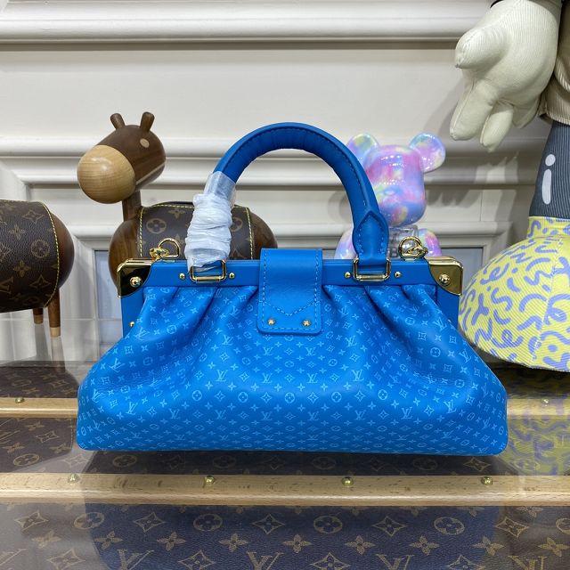 2023 Louis vuitton original calfskin clutch M22325 blue