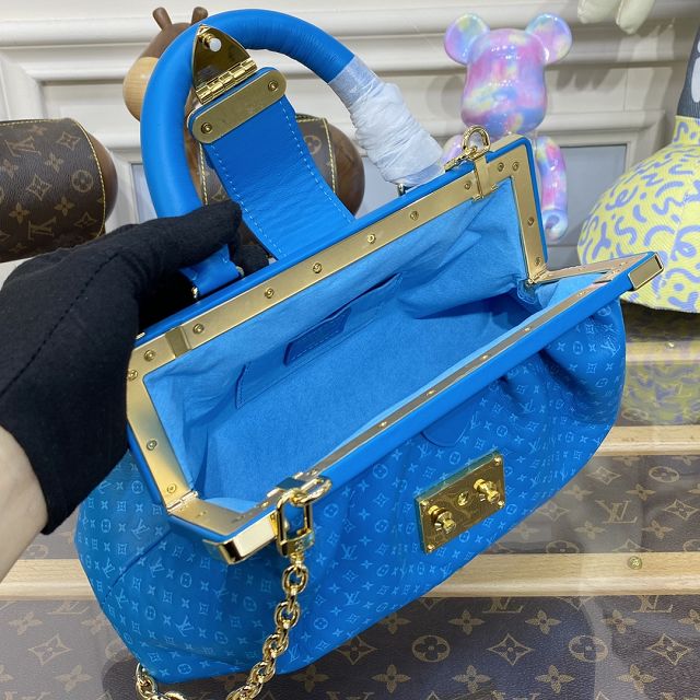 2023 Louis vuitton original calfskin clutch M22325 blue