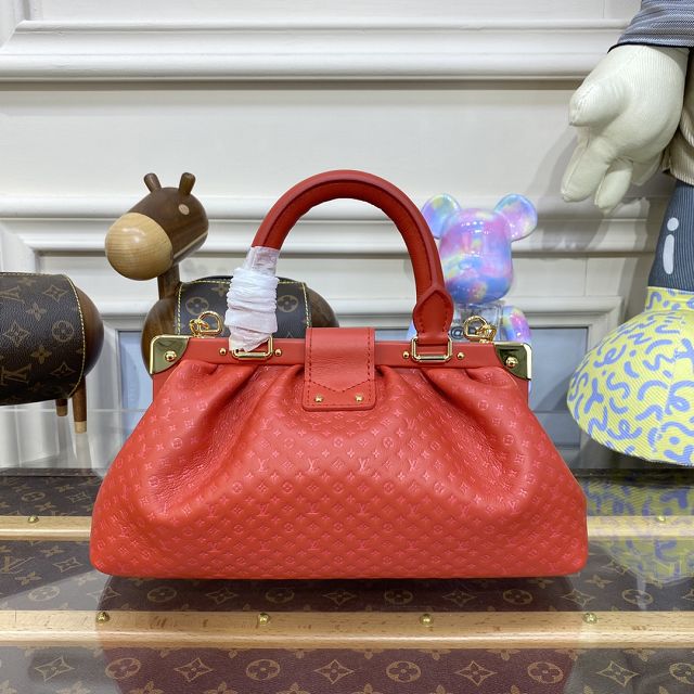 2023 Louis vuitton original calfskin clutch M22327 red