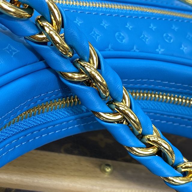 2023 Louis vuitton original calfskin loop handbag M22593 blue