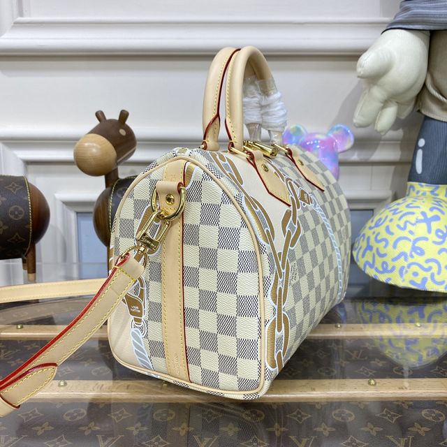 2023 Louis vuitton original damier azur speedy 25 N40473