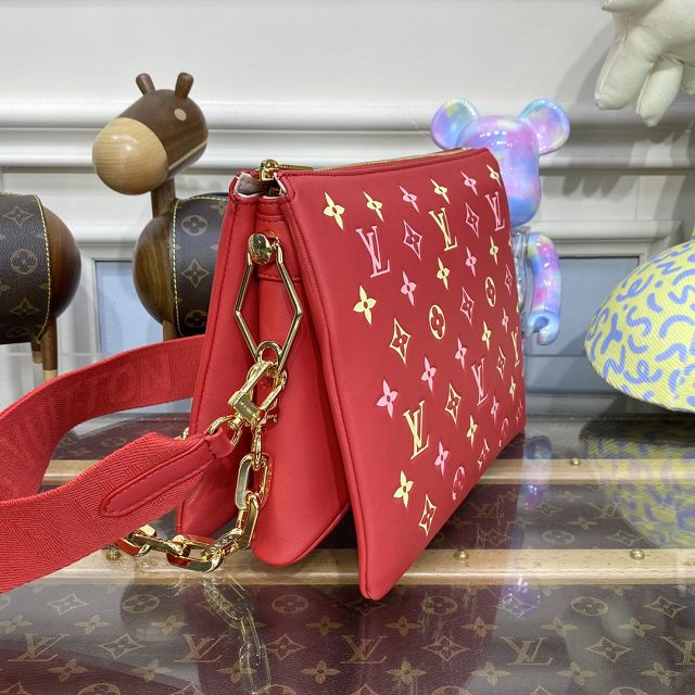 2023 Louis vuitton original lambskin coussin pm bag M22397 red