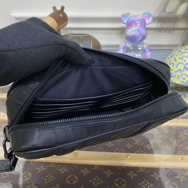 Louis vuitton original calfskin pochette kasai N60501 black