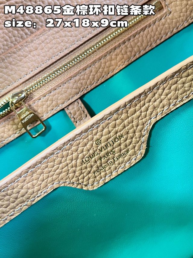 Louis vuitton original calfskin capucines BB handbag M21641 tan
