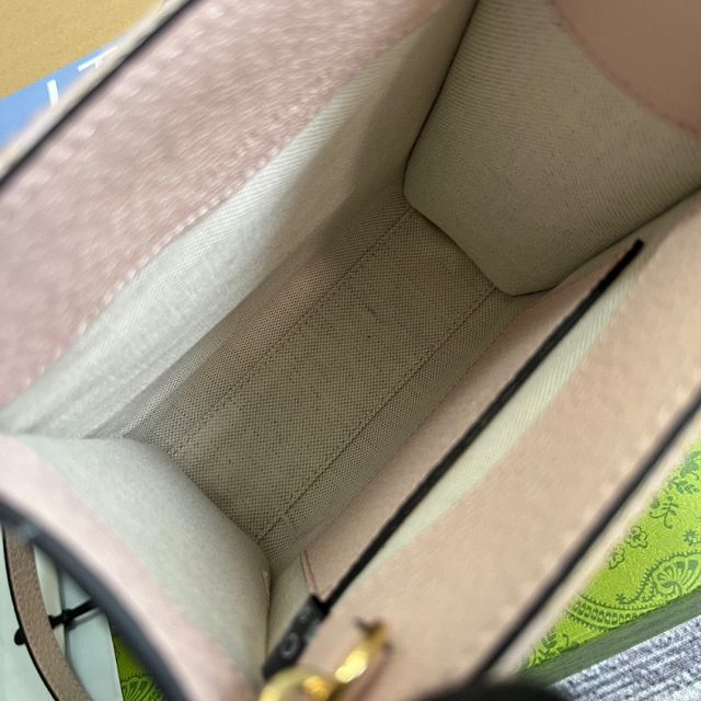 2023 GG original canvas mini tote bag 671623 light pink