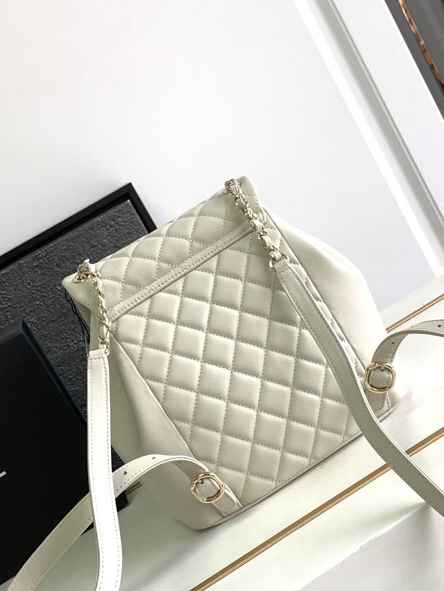 CC original smooth calfskin backpack AS3618 cream