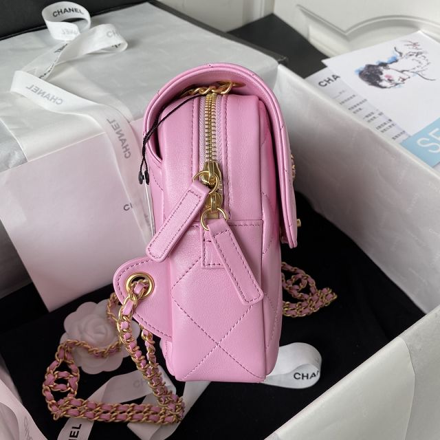 CC original lambskin mini backpack AS3884 pink