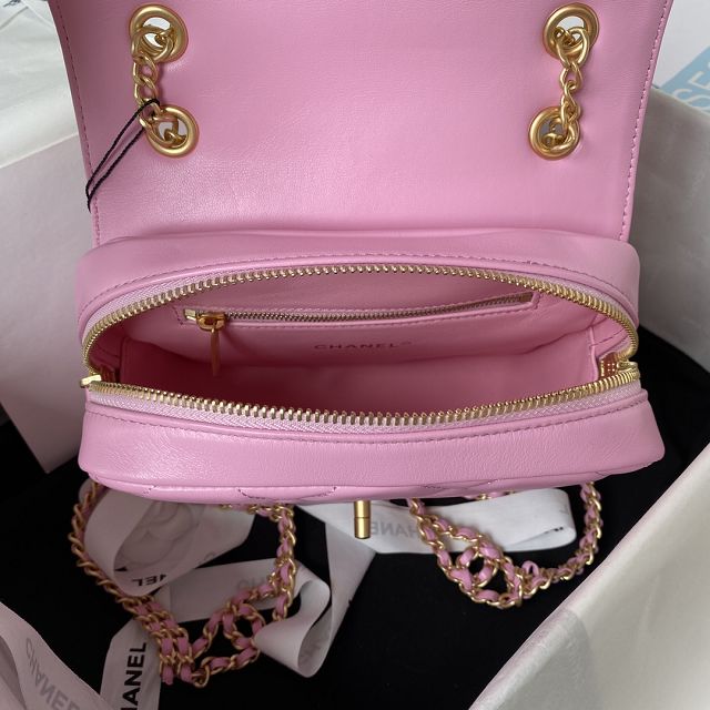 CC original lambskin mini backpack AS3884 pink