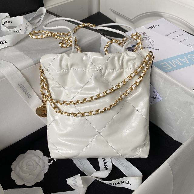 CC original calfskin 22 mini handbag AS3980 white
