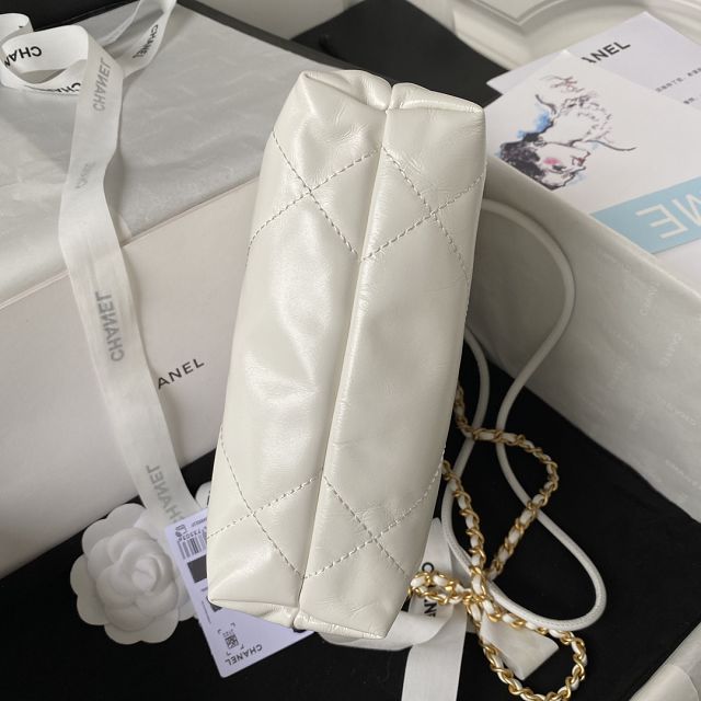 CC original calfskin 22 mini handbag AS3980 white