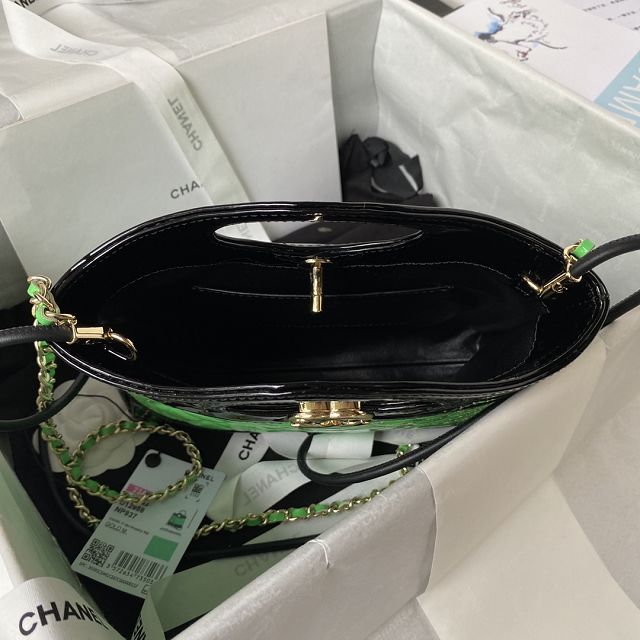 CC original patent calfskin mini 31bag AS4133 green