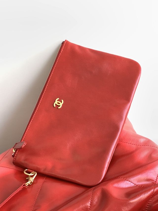 2023 CC original calfskin 22 small handbag AS3260 red