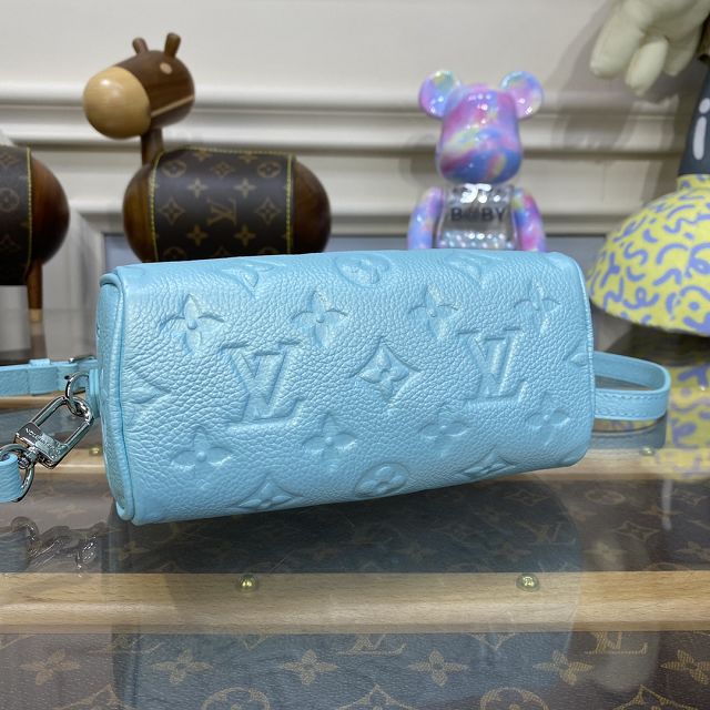 2023 Louis vuitton original calfskin nano speedy M82342 blue