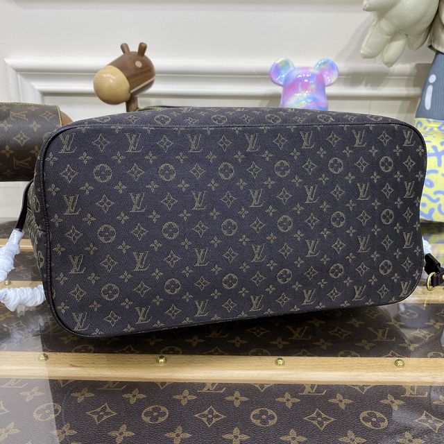 2023 Louis vuitton original denim neverfull mm M40995 coffee