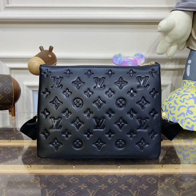 2023 Louis vuitton original lambskin coussin pm bag M57790 black