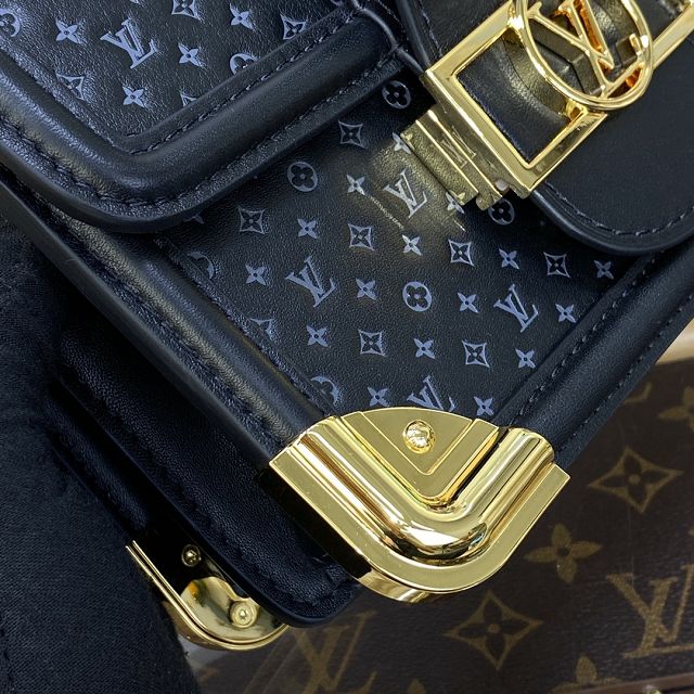 Louis vuitton original calfskin dauphine pm M22597 black