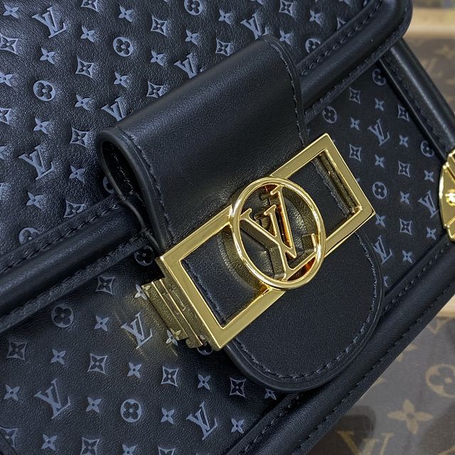 Louis vuitton original calfskin dauphine pm M22597 black