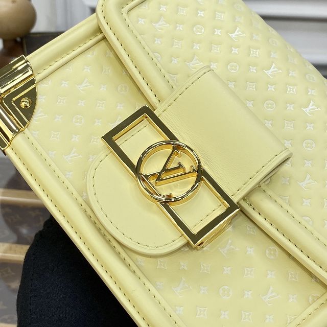 Louis vuitton original calfskin dauphine pm M22597 yellow