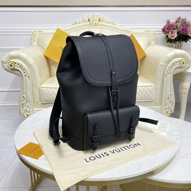 Louis vuitton original calfskin christopher backpack M58644 black