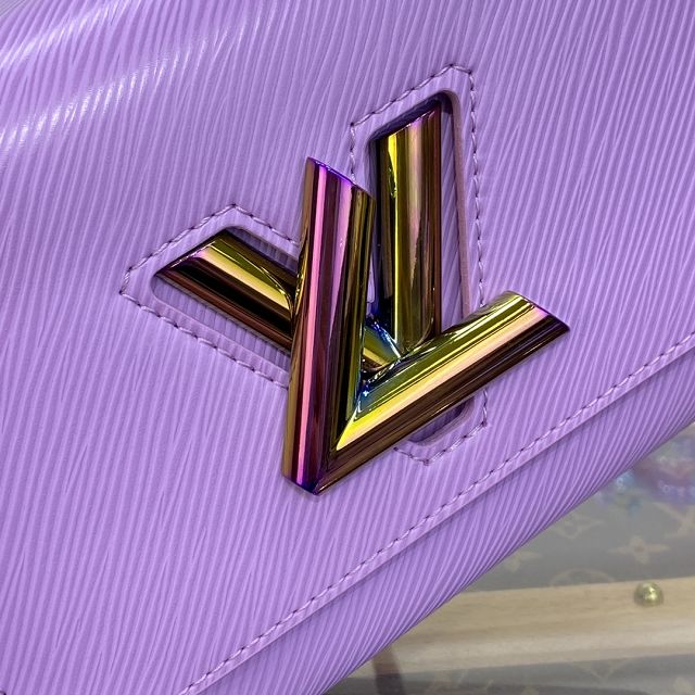 Louis vuitton original epi leather twist pm M22098 violet