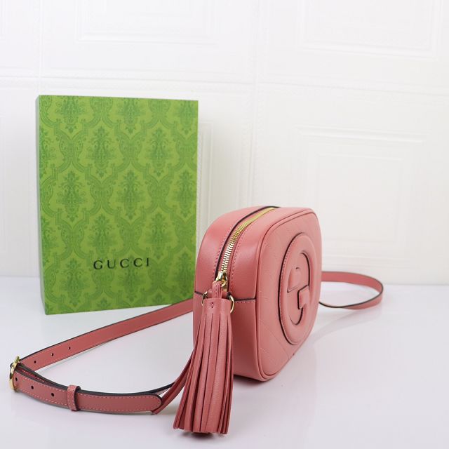 2023 GG original calfskin blondie small shoulder bag 742360 pink