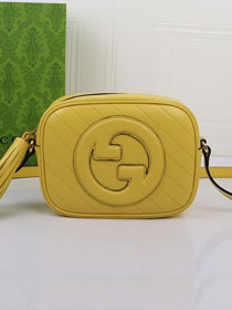 2023 GG original calfskin blondie small shoulder bag 742360 yellow
