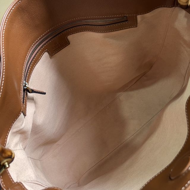 2023 GG original calfskin large diana shoulder bag 746245 brown