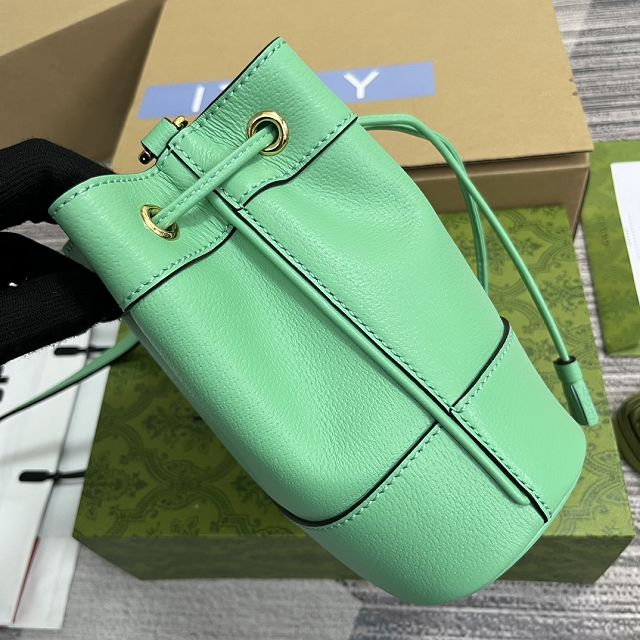 2023 GG original calfskin ophidia mini bucket bag 550620 green