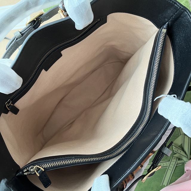 2023 GG original calfskin top handle bag 750394 black