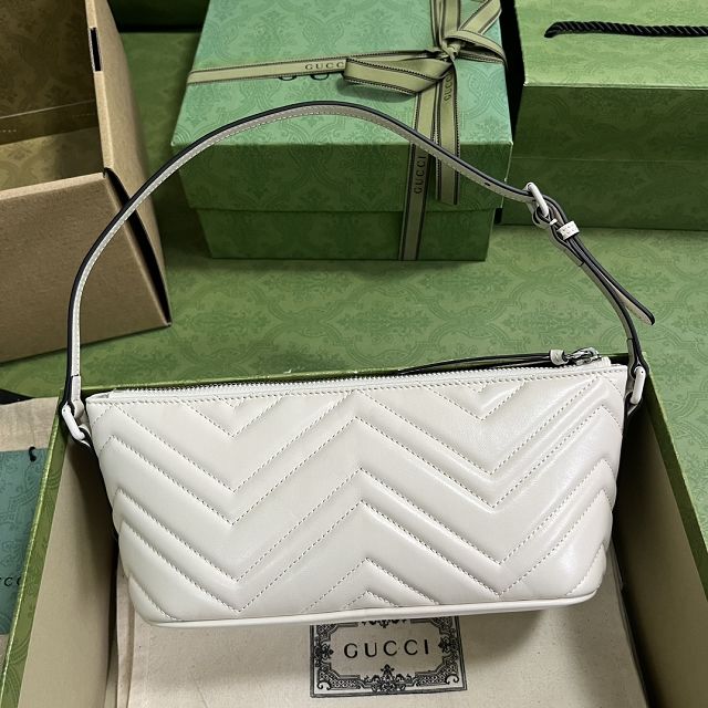 2023 GG original matelasse marmont shoulder bag 739166 white