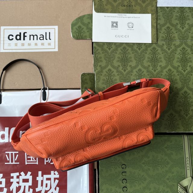 GG original calfskin belt bag 645093 orange