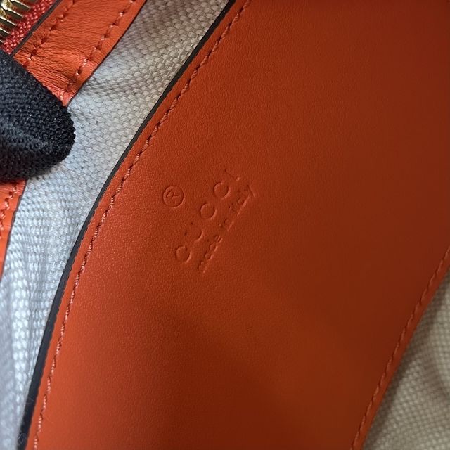 2023 GG original matelasse leather mini bag 739736 orange
