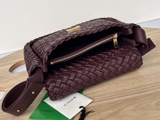 BV original lambskin cobble shoulder bag 709418 barolo