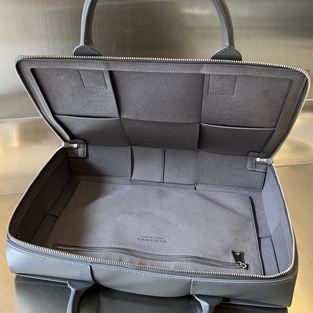 BV original calfskin arco briefcase 680120 grey
