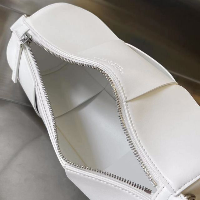 BV original calfskin canette bag 741562 white