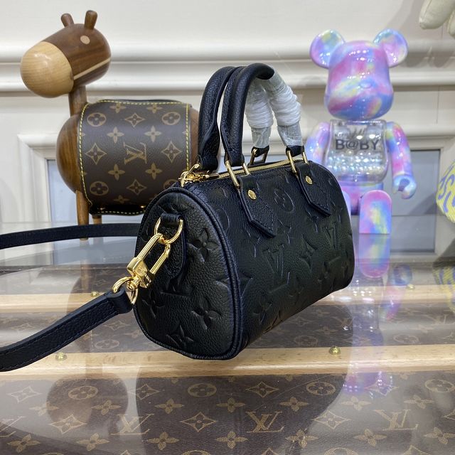 2023 Louis vuitton original calfskin nano speedy M82450 black