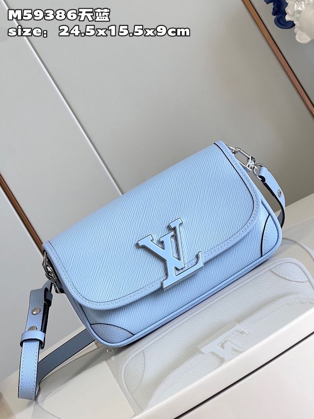 2023 Louis vuitton original epi leather buci crossbody M59386 blue