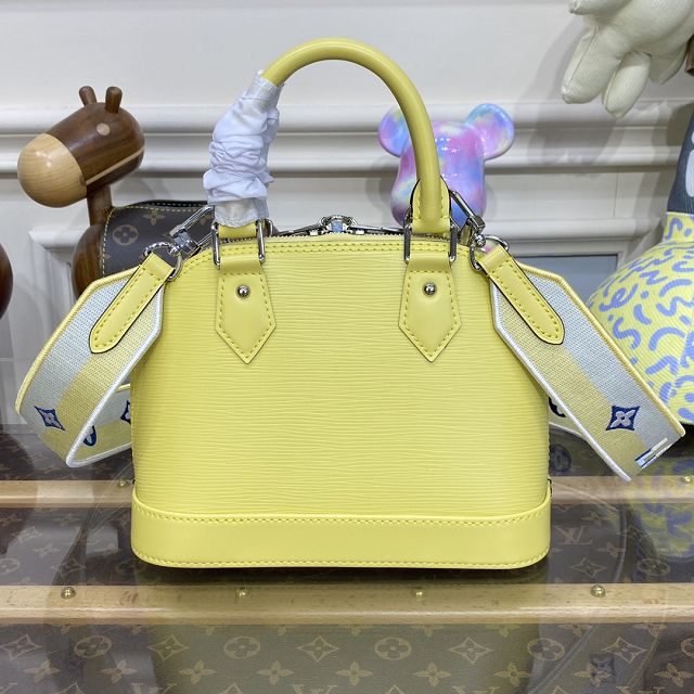 Louis vuitton original epi leather alma BB M22213 yellow