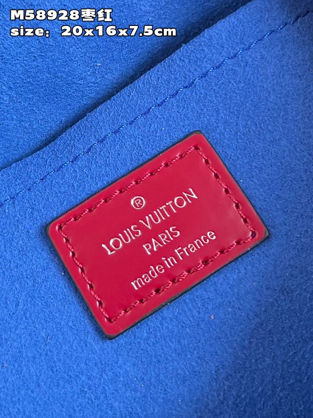 Louis vuitton original epi leather cluny mini handbag M58928 bordeaux