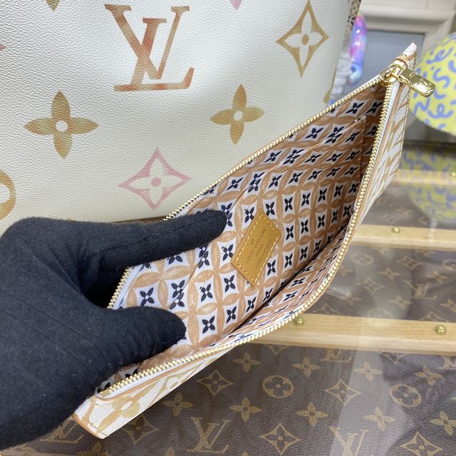 Louis vuitton original monogram canvas neverfull MM M22978 beige